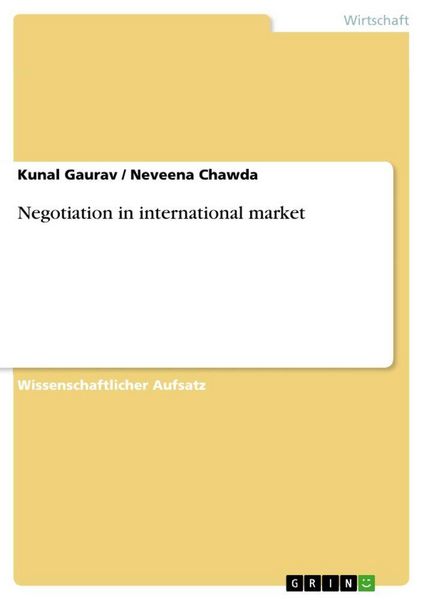 Produktbild: Negotiation in international market