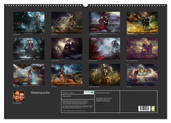 Produktbild: Steampunks (Wandkalender 2026 DIN A2 quer), CALVENDO Monatskalender