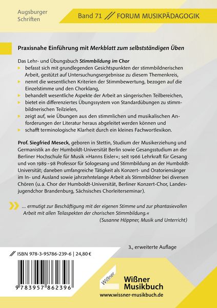 Produktbild: Stimmbildung im Chor