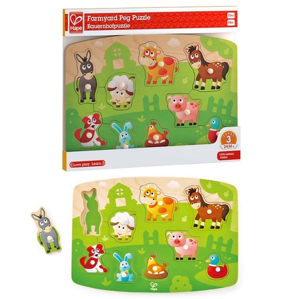Produktbild: Hape Bauernhofpuzzle (Kinderpuzzle)