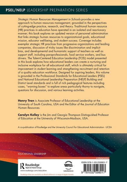 Produktbild: Strategic Human Resources Management in Schools