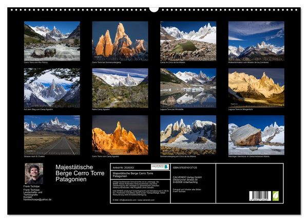 Produktbild: Majest&auml;tische Berge Cerro Torre Patagonien (Wandkalender 2026 DIN A2 quer), CALVENDO Monatskalender