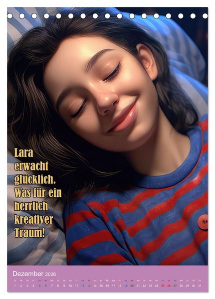 Produktbild: Laras Traum (Tischkalender 2026 DIN A5 hoch), CALVENDO Monatskalender