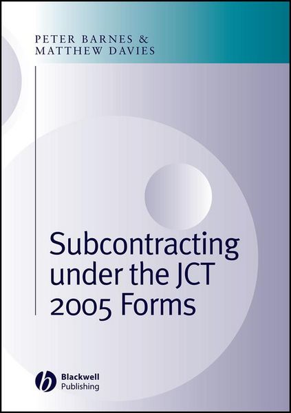 Produktbild: Subcontracting Under the JCT 2005 Forms