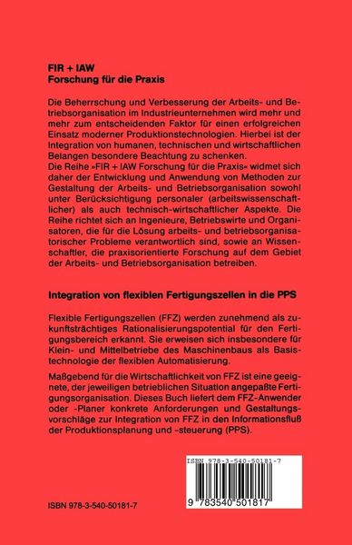 Produktbild: Integration von flexiblen Fertigungszellen in die PPS