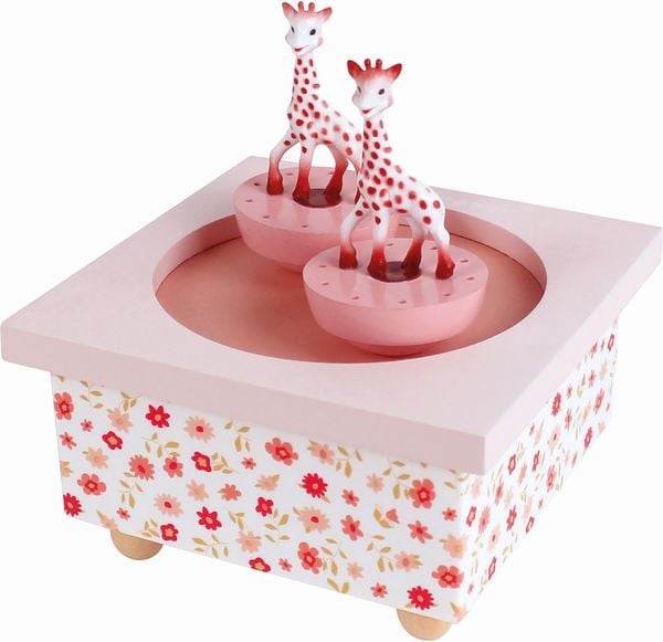 Produktbild: TROUSSELIER - Spieluhr mit tanzenden Giraffen, Blumen magnetisch