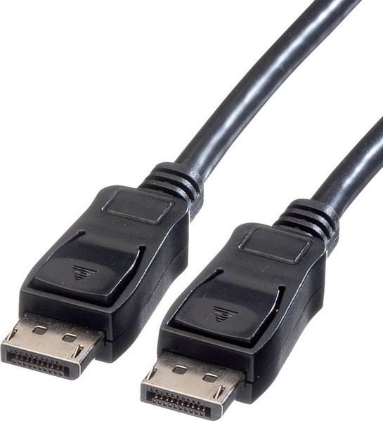 Produktbild: Value DisplayPort Anschlusskabel DisplayPort Stecker, DisplayPort Stecker 5.00 m Schwarz 11.99.5605 Geschirmt DisplayPort-Kabel