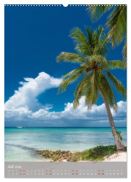 Produktbild: Karibischer Traum Isla Saona (hochwertiger Premium Wandkalender 2026 DIN A2 hoch), Kunstdruck in Hochglanz