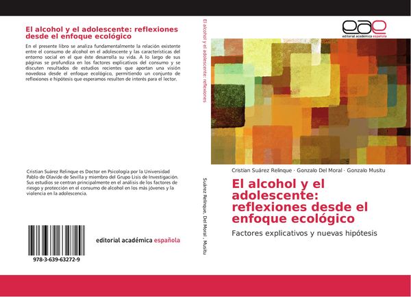 Produktbild: El alcohol y el adolescente: reflexiones desde el enfoque ecol&oacute;gico