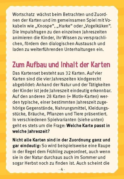 Was passt in welche Jahreszeit?