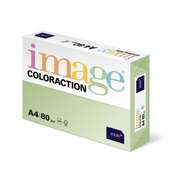 Produktbild: Kopierpapier image COLORACTION 80g/m&sup2; hellgr&uuml;n DIN A4 500 Blatt