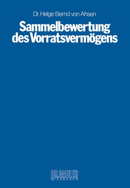 Produktbild: Sammelbewertung des Vorratsverm&ouml;gens