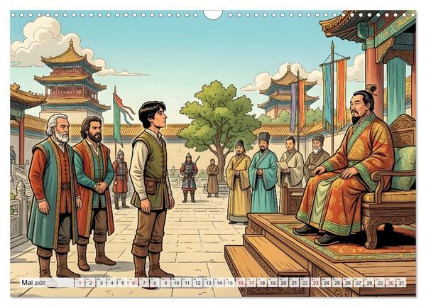Produktbild: Marco Polo - Die gro&szlig;e Reise nach Osten (Wandkalender 2027 DIN A3 quer), CALVENDO Monatskalender