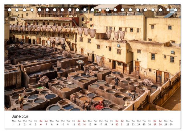 Produktbild: A quick trip to Morocco (Desk Calendar 2026 DIN A5 landscape), CALVENDO 12 Month DeskCalendar