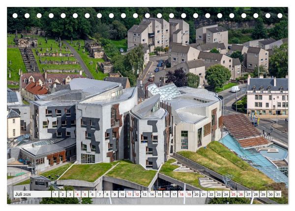 Produktbild: Wundersch&ouml;nes Edinburgh (Tischkalender 2026 DIN A5 quer), CALVENDO Monatskalender