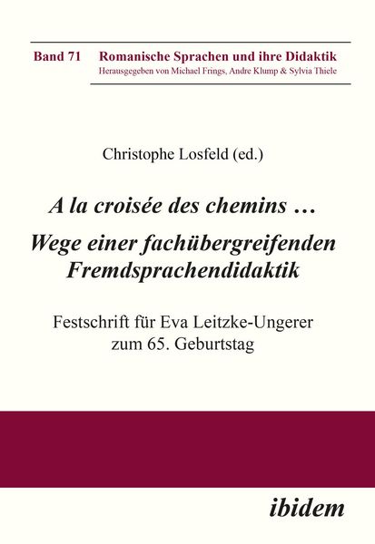 Produktbild: A la crois&eacute;e des chemins ... Wege einer fach&uuml;bergreifenden Fremdsprachendidaktik
