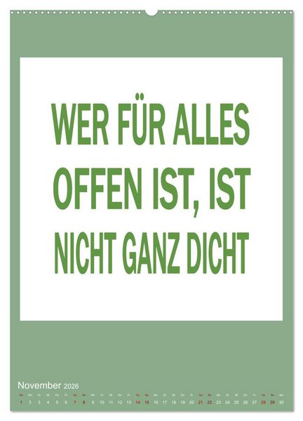 Produktbild: Memo an mich (hochwertiger Premium Wandkalender 2026 DIN A2 hoch), Kunstdruck in Hochglanz