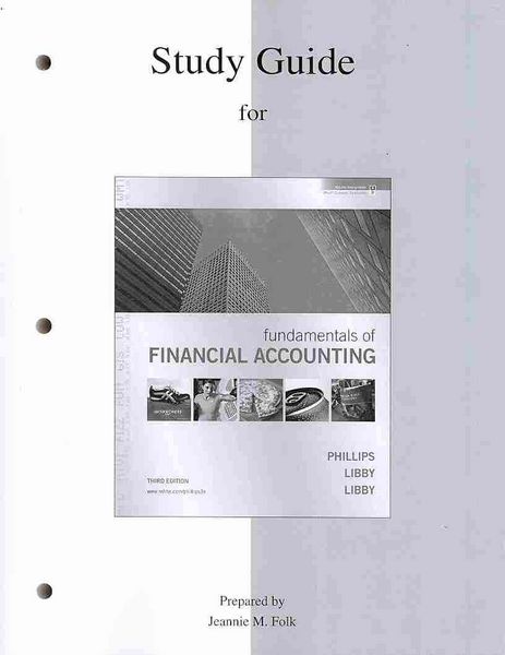 Produktbild: Study Guide to Accompany Fundamentals of Financial Accounting