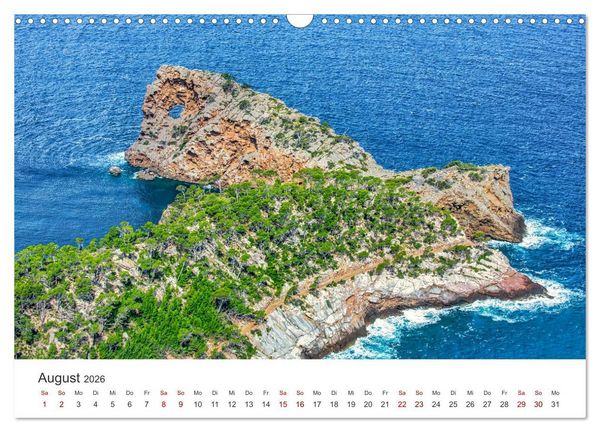 Produktbild: Mallorca Traumhafte Insel (Wandkalender 2026 DIN A3 quer), CALVENDO Monatskalender
