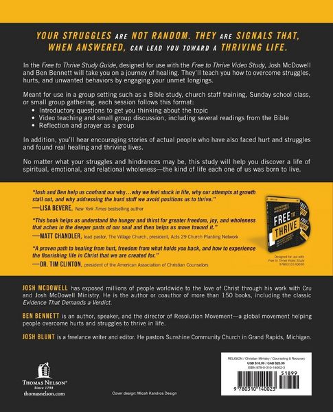 Produktbild: Free to Thrive Study Guide