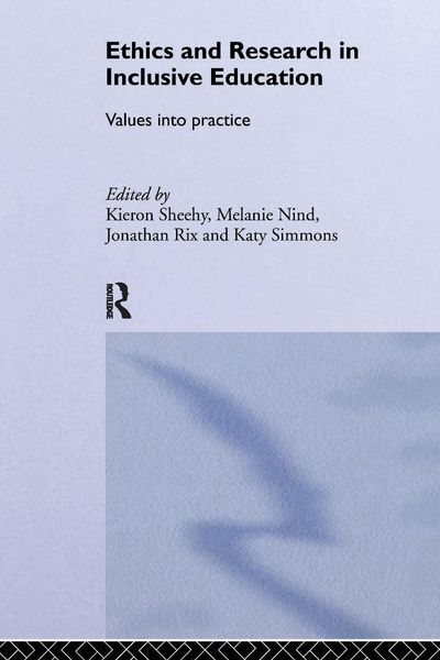 Produktbild: Ethics and Research in Inclusive Education