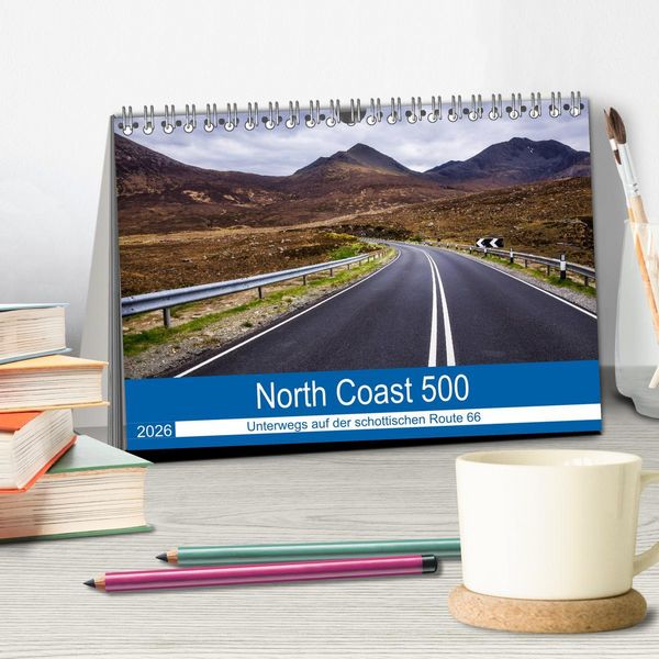 Produktbild: North Coast 500 - Schottlands Traumstra&szlig;e (Tischkalender 2026 DIN A5 quer), CALVENDO Monatskalender