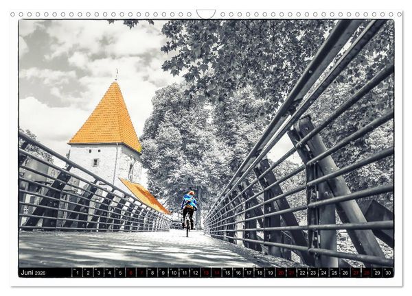 Produktbild: Osnabr&uuml;ck f&auml;hrt Fahrrad (Wandkalender 2026 DIN A3 quer), CALVENDO Monatskalender