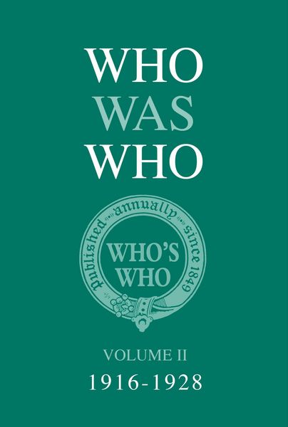 Produktbild: Who Was Who Volume II (1916-1928)