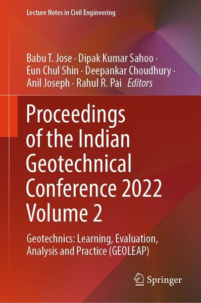 Produktbild: Proceedings of the Indian Geotechnical Conference 2022 Volume 2