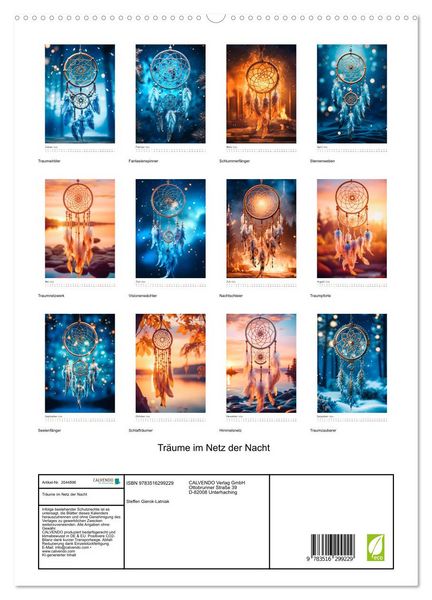 Produktbild: Tr&auml;ume im Netz der Nacht (hochwertiger Premium Wandkalender 2026 DIN A2 hoch), Kunstdruck in Hochglanz