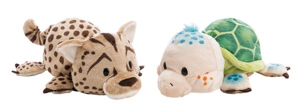 Produktbild: NICI - Schildkr&ouml;te & Gepard 25cm mit Wendefunktion 2in1