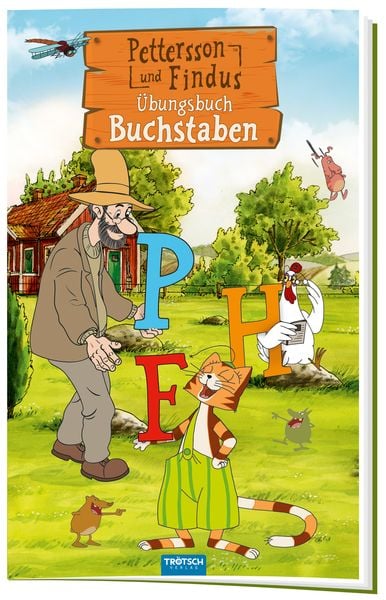 Produktbild: Tr&ouml;tsch Pettersson und Findus Buchstaben &Uuml;bungsbuch