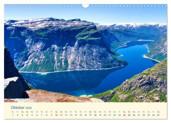 Produktbild: Trolltunga (Wandkalender 2026 DIN A3 quer), CALVENDO Monatskalender