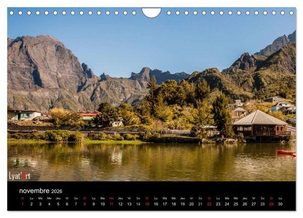 Produktbild: Paysages de La R&eacute;union (Calendrier mural 2026 DIN A4 vertical), CALVENDO calendrier mensuel