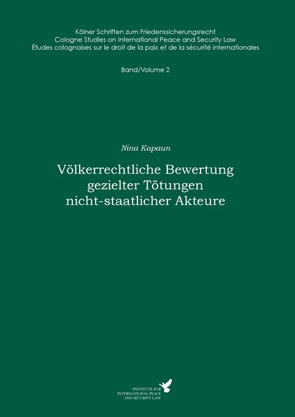 Produktbild: V&ouml;lkerrechtliche Bewertung gezielter T&ouml;tungen nicht-staatlicher Akteure