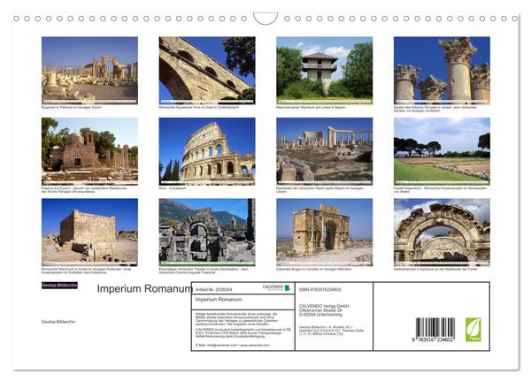 Produktbild: Imperium Romanum (Wandkalender 2026 DIN A3 quer), CALVENDO Monatskalender