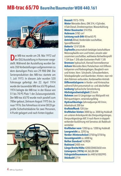 Produktbild: Das MB-trac Typenbuch