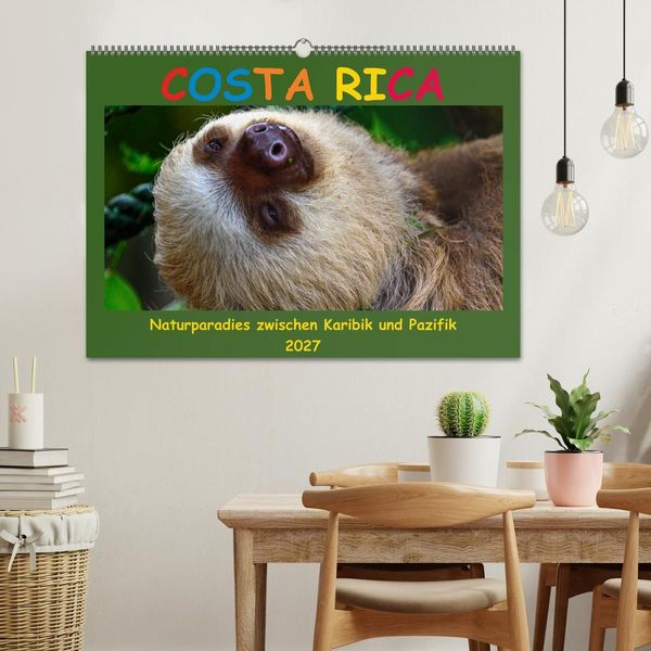 Produktbild: Costa Rica - Naturparadies zwischen Karibik und Pazifik (Wandkalender 2027 DIN A2 quer), CALVENDO Monatskalender