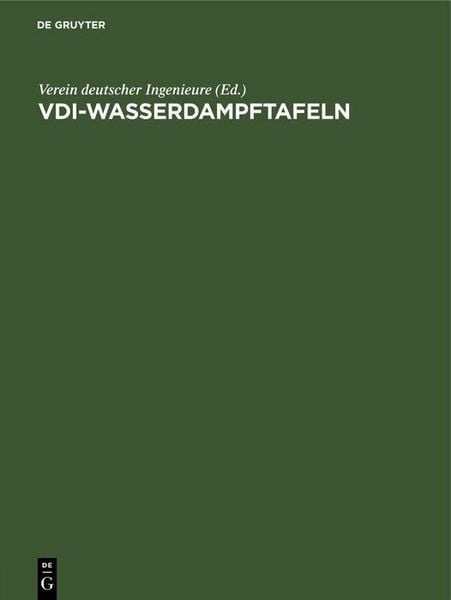 Produktbild: VDI-Wasserdampftafeln