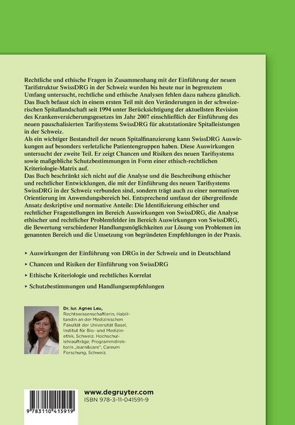Produktbild: Einfluss der SwissDRG auf die vulnerablen Patientengruppen in der Schweiz