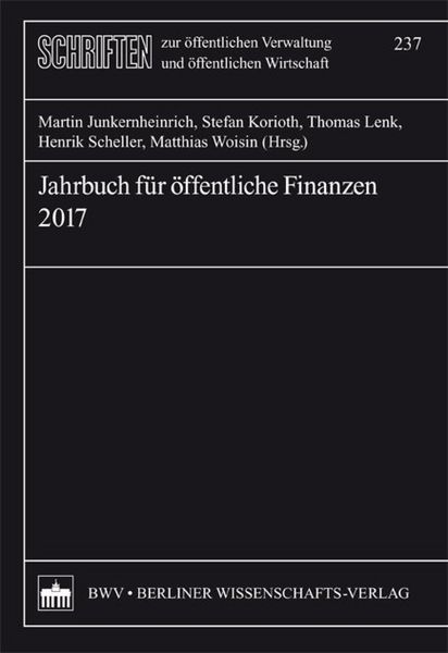 Produktbild: Jahrbuch f&uuml;r &ouml;ffentliche Finanzen (2017)