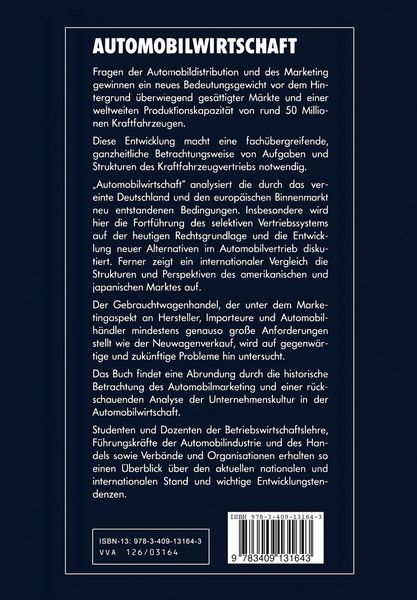 Produktbild: Automobilwirtschaft