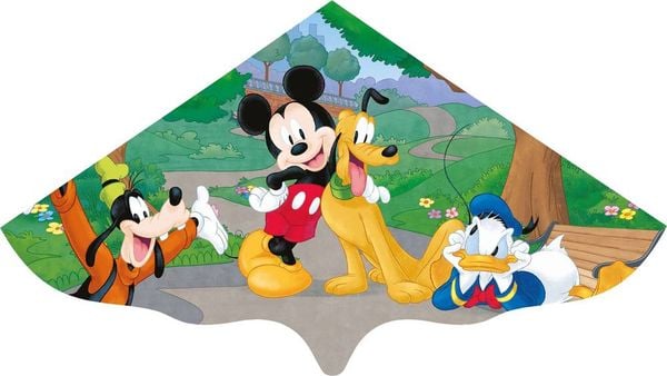 Paul Günther 1109 - Kinderdrachen mit Disney Mickey Mouse Motiv, Einleiner, Drachen, 115 x 63