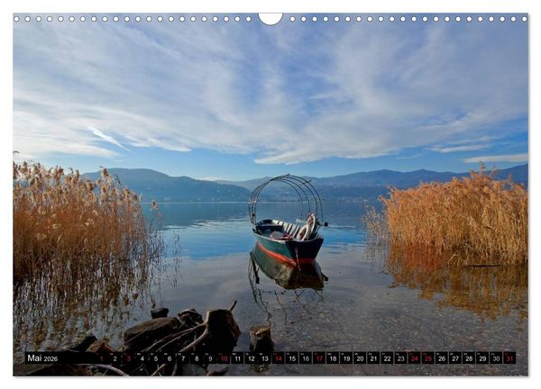 Produktbild: Lago Maggiore - Der malerische See in Italien und der Schweiz (Wandkalender 2026 DIN A3 quer), CALVENDO Monatskalender