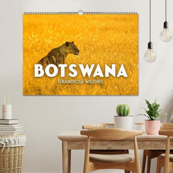 Produktbild: Botswana - Grandiose Wildnis (Wandkalender 2026 DIN A2 quer), CALVENDO Monatskalender