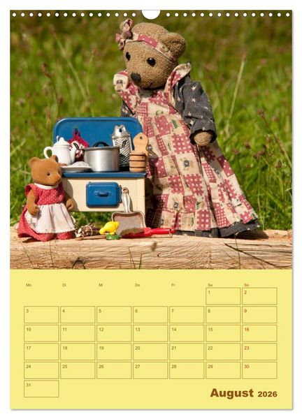 Produktbild: B&auml;renstarker Planer f&uuml;r das Jahr &ndash; Teddys (Wandkalender 2026 DIN A3 hoch), CALVENDO Monatskalender