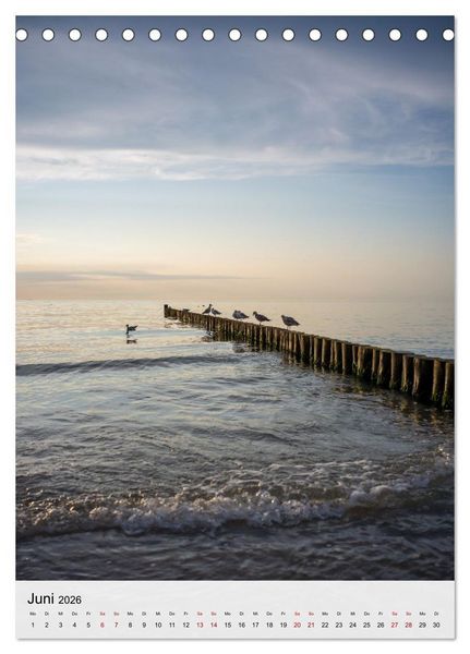 Produktbild: Fischland-Dar&szlig;-Zingst - Im Licht des Nordens (Tischkalender 2026 DIN A5 hoch), CALVENDO Monatskalender