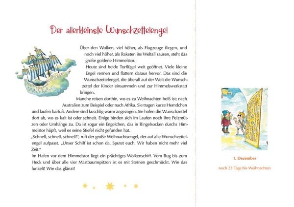Produktbild: Der verlorene Wunschzettel. Ein Poster-Adventskalender zum Vor- und Selberlesen