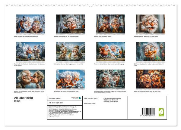 Produktbild: Alt, aber nicht leise (hochwertiger Premium Wandkalender 2026 DIN A2 quer), Kunstdruck in Hochglanz