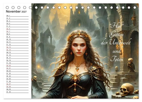 Produktbild: Unsterbliche Mythen des Nordens (Tischkalender 2027 DIN A5 quer), CALVENDO Monatskalender